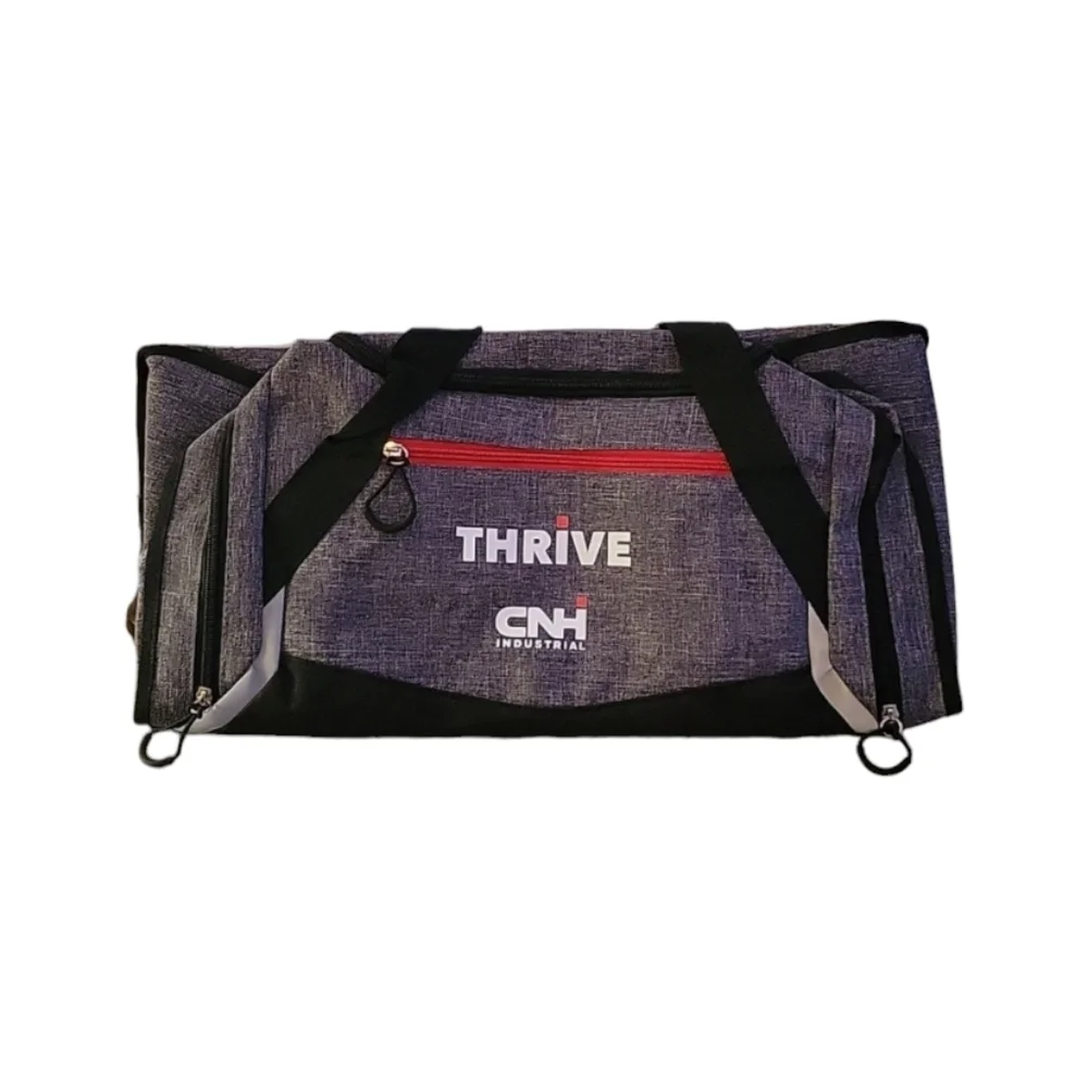 🆕️ BRAND NEW CNH Case New Holland Thrive Duffel Bag - Red Gray Black White